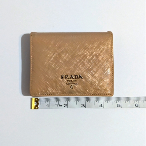 Prada Saffiano Leather Small Bifold Wallet. - Picture 12 of 16